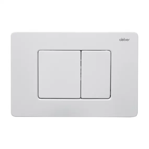 Кнопка смыва ABBER AC0120MW белая матовая