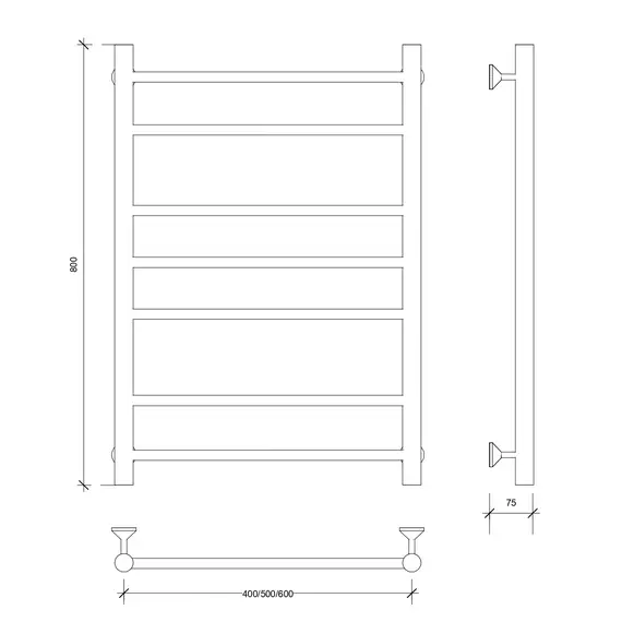 Полотенцесушитель Secado Триада 2 водяной, хром