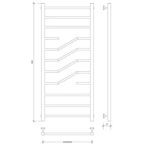 Полотенцесушитель Secado Риволи водяной, хром