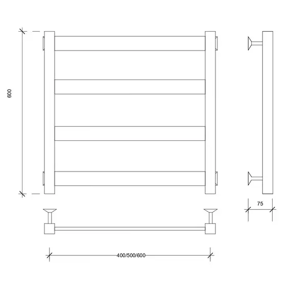 Полотенцесушитель Secado Комано 1  водяной, хром