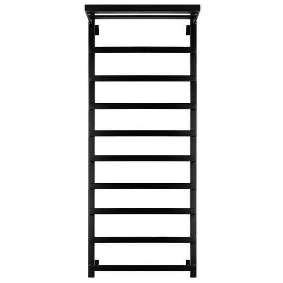 Полотенцесушитель Secado Корсано 1 СП , с полочкой , водяной, ЧЕРНЫЙ МАТОВЫЙ