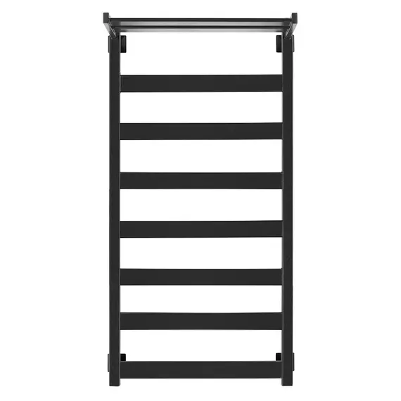 Полотенцесушитель Secado Комано 1 СП, с полочкой ,водяной, ЧЕРНЫЙ МАТОВЫЙ