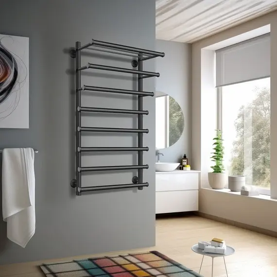 Полотенцесушитель Secado Турин 6 , с полочкой, водяной, хром