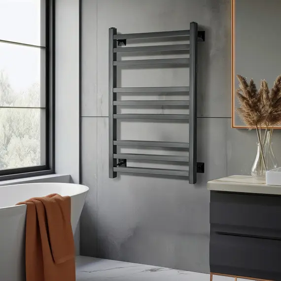 Полотенцесушитель Secado Корато 3 , водяной, ЧЕРНЫЙ МАТОВЫЙ