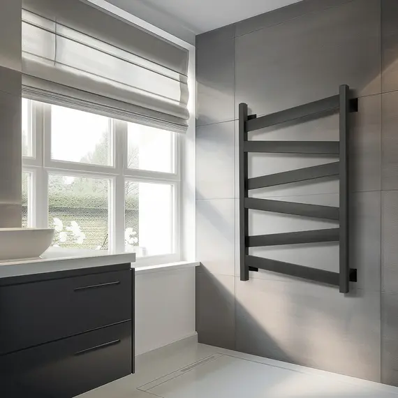 Полотенцесушитель Secado Мирано плюс ,водяной, ЧЕРНЫЙ МАТОВЫЙ