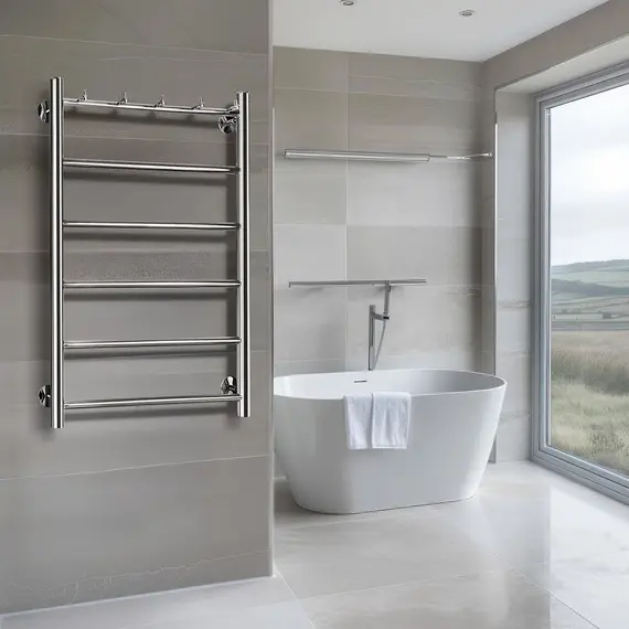 Полотенцесушитель Secado Триада 1 К ,с крючками, водяной, хром