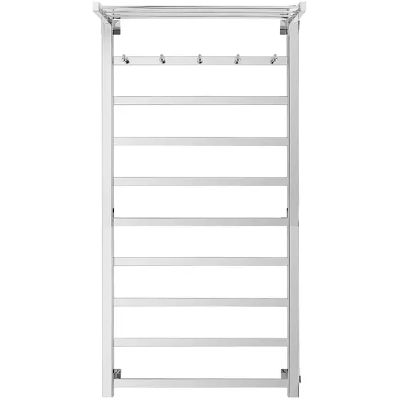 Полотенцесушитель Secado Корсико 1 КСП, с крючками и полочкой, водяной, хром