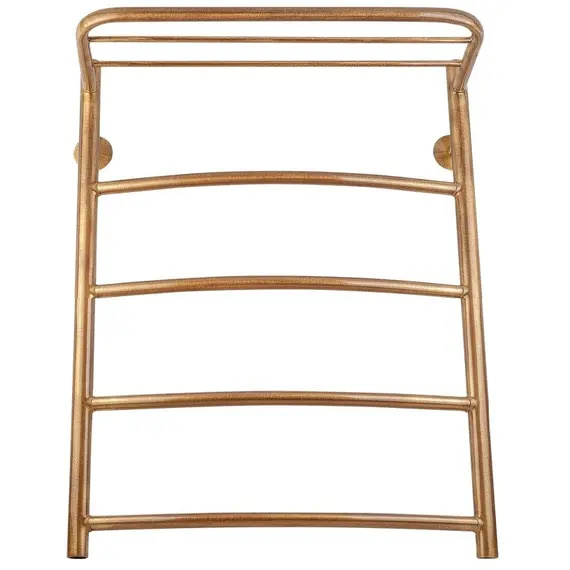 Полотенцесушитель латунный Secado Милан 4 с полочкой, водяной, бронза