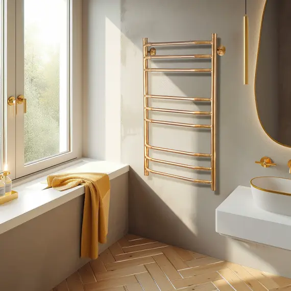 Полотенцесушитель латунный Secado Агата 4  водяной, бронза