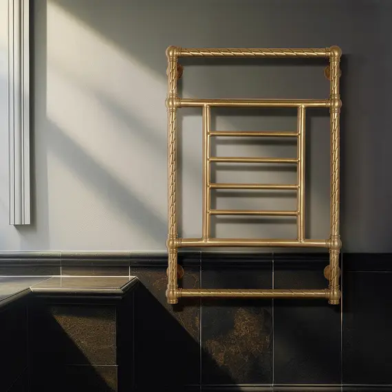 Полотенцесушитель латунный Secado Фалерони 3 Trenza водяной, бронза