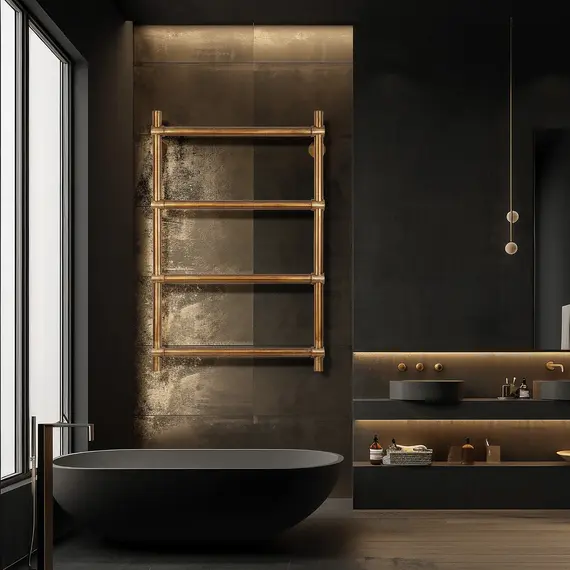 Полотенцесушитель латунный Secado Флоренция 2 водяной, бронза