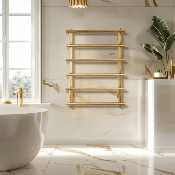 Полотенцесушитель латунный Secado Турин 1  водяной, бронза