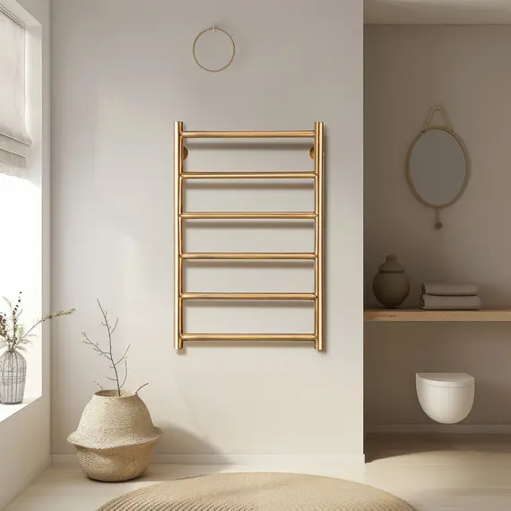 Полотенцесушитель латунный Secado Триада 1 плюс  водяной, бронза