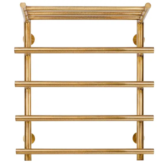 Полотенцесушитель латунный Secado Турин 1 СП , с полочкой , водяной, бронза