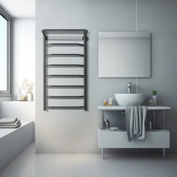 Полотенцесушитель Secado Агата 1 СП , с полочкой , электрический L/R  хром