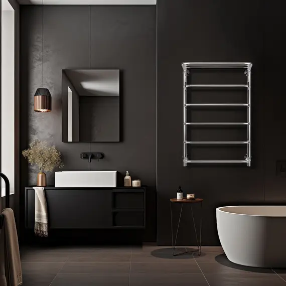 Полотенцесушитель Secado Мерида 1 СП , с полочкой, электрический L/R хром