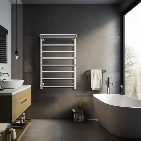 Полотенцесушитель Secado Верона 2 с полочкой,  электрический L/R хром