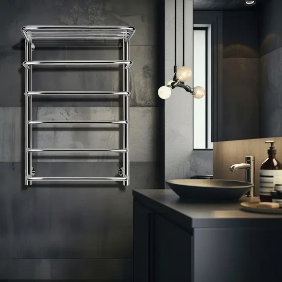 Полотенцесушитель Secado Мерида 2 СП, с полочкой, электрический L/R  хром