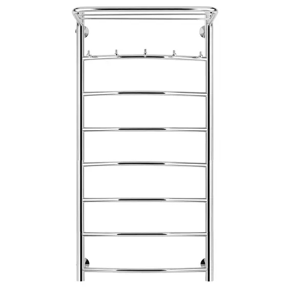 Полотенцесушитель Secado Милан 1 КСП , с крючками и полочкой,  электрический L/R хром
