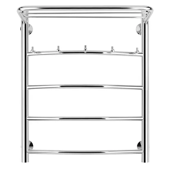 Полотенцесушитель Secado Милан 1 КСП , с крючками и полочкой,  электрический L/R хром