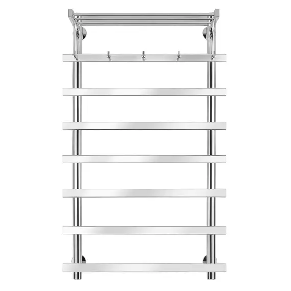 Полотенцесушитель Secado Понтида 1 КСП ,с крючками и полочкой, электрический L/R хром