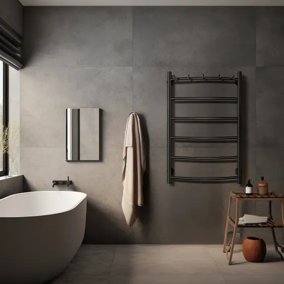 Полотенцесушитель Secado Милан 1 К , с крючками,  электрический L/R  хром