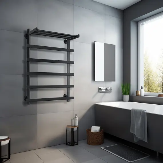 Полотенцесушитель Secado Понтида 1 СП с полочкой, электрический L/R  хром