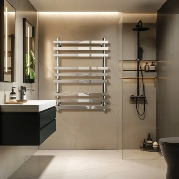 Полотенцесушитель Secado Понтида + , электрический L/R  хром