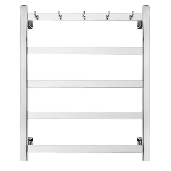 Полотенцесушитель Secado Корсико 1 К с крючками, электрический L/R хром