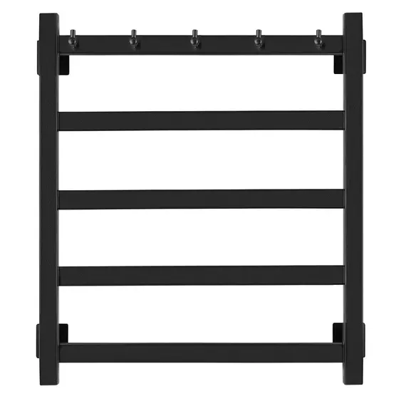 Полотенцесушитель Secado Корсико 1 К , с крючками, электрический L/R  черный матовый