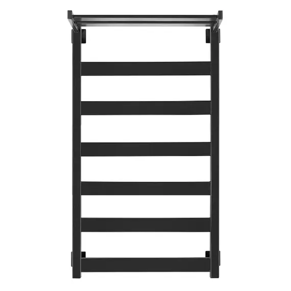 Полотенцесушитель Secado Комано 1 СП , с полочкой, электрический L/R черный матовый