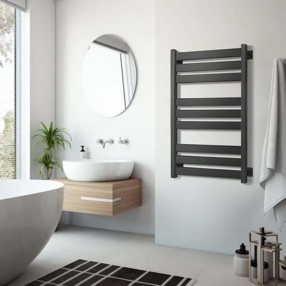 Полотенцесушитель Secado Комано 3  электрический L/R черный матовый