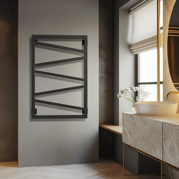 Полотенцесушитель Secado Мирано электрический L/R черный матовый