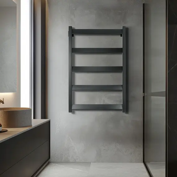 Полотенцесушитель Secado Комано Grado электрический L/R черный матовый