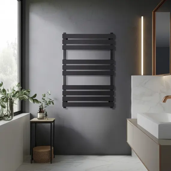 Полотенцесушитель Secado Мормано  электрический L/R черный матовый