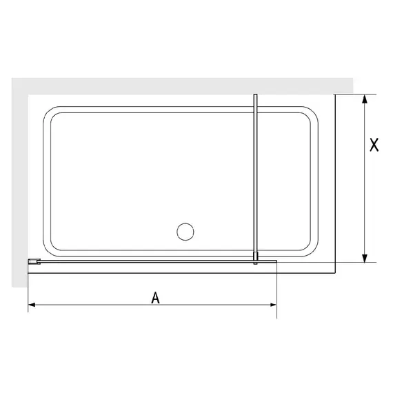 Душевая перегородка RGW WA-08B ребристое стекло