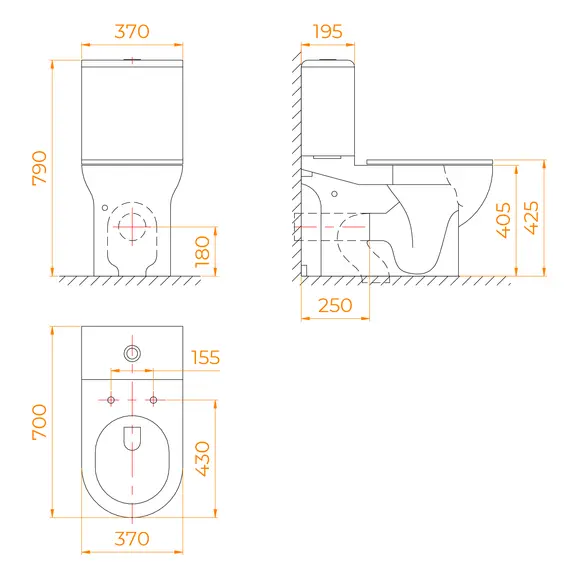 Унитаз с бачком напольный RGW SW-05