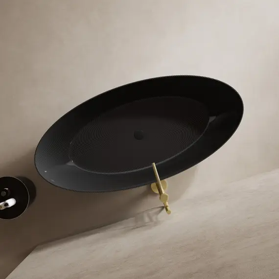 Карбоновая ванна ABBER Karbon AK9002-1.8 черная  180х85