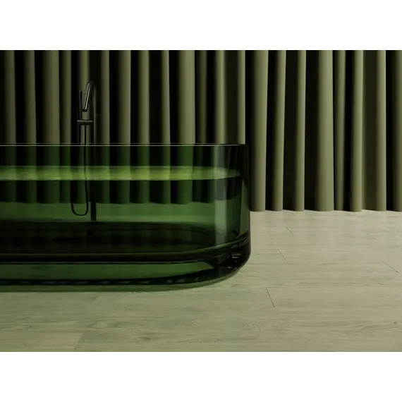 Ванна из полиэфирной смолы  ABBER Kristall AT9708Emerald зеленая прозрачная