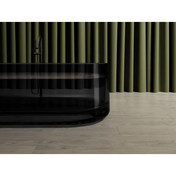 Ванна из полиэфирной смолы  ABBER Kristall AT9708Onyx черная прозрачная