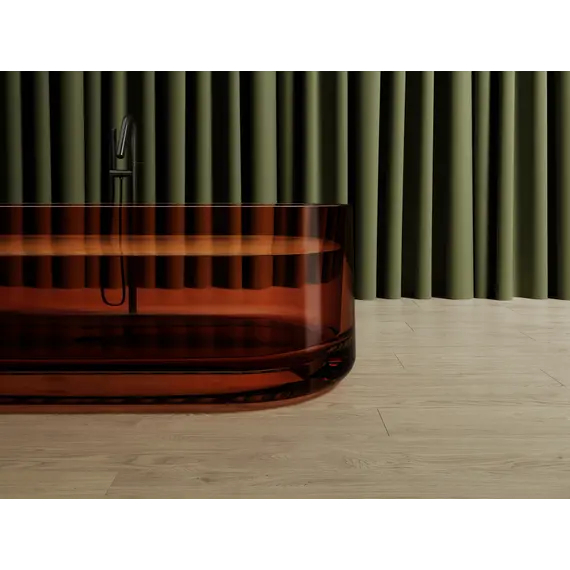 Ванна из полиэфирной смолы ABBER Kristall AT9708Opal коричневая прозрачная