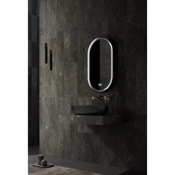 Раковина накладная карбоновая ABBER Karbon AK2041 черная