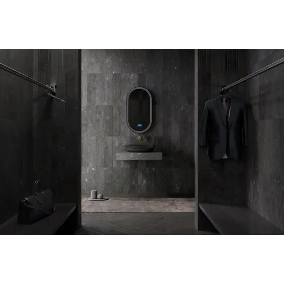 Раковина накладная карбоновая ABBER Karbon AK2041 черная