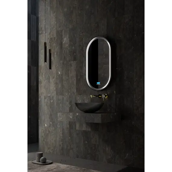 Раковина накладная карбоновая ABBER Karbon AK2042 черная