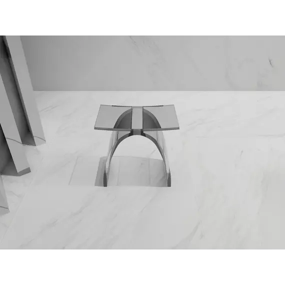 Стульчик для ванной прозрачный ABBER Kristall AT1739Perle