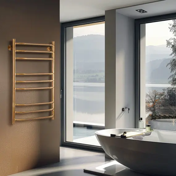 Полотенцесушитель латунный Secado Агата 2 электрический L/R бронза