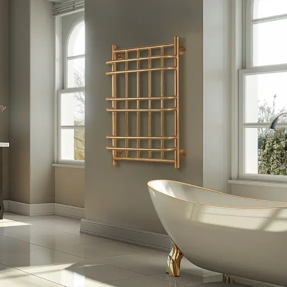 Полотенцесушитель латунный Secado Комано  электрический L/R  бронза