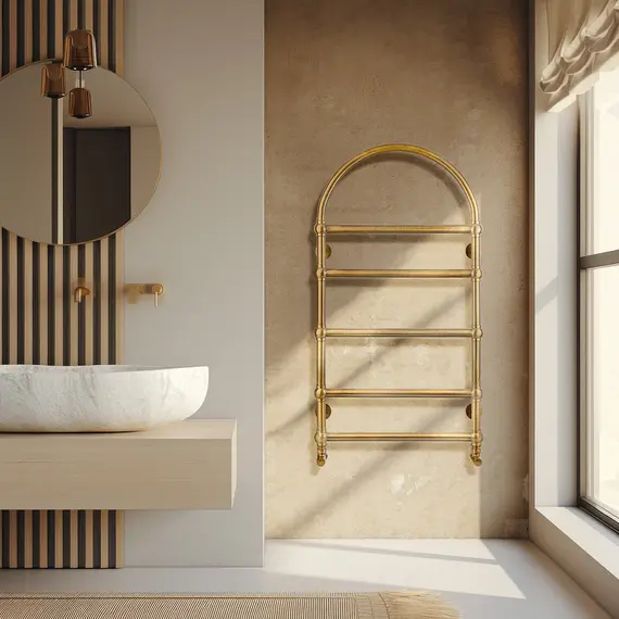 Полотенцесушитель латунный Secado Римини  электрический L/R  бронза