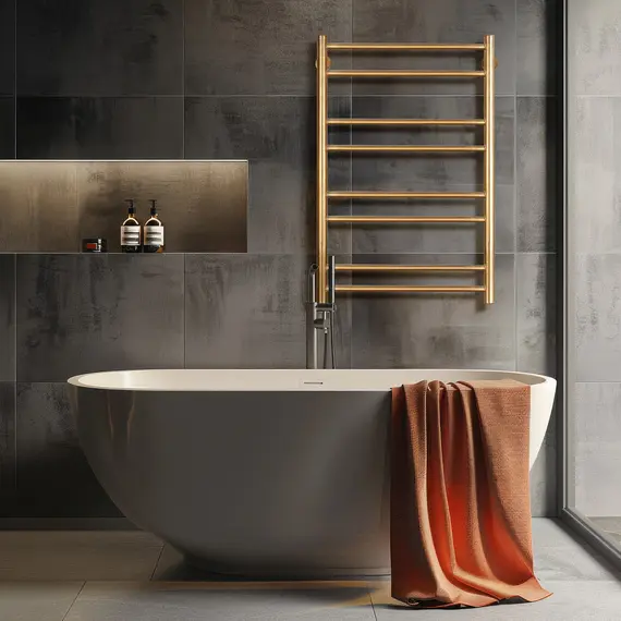 Полотенцесушитель латунный Secado Триада 2 электрический L/R бронза