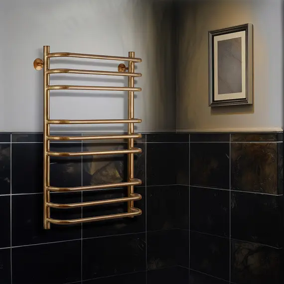 Полотенцесушитель латунный Secado Милан 3 электрический L/R бронза